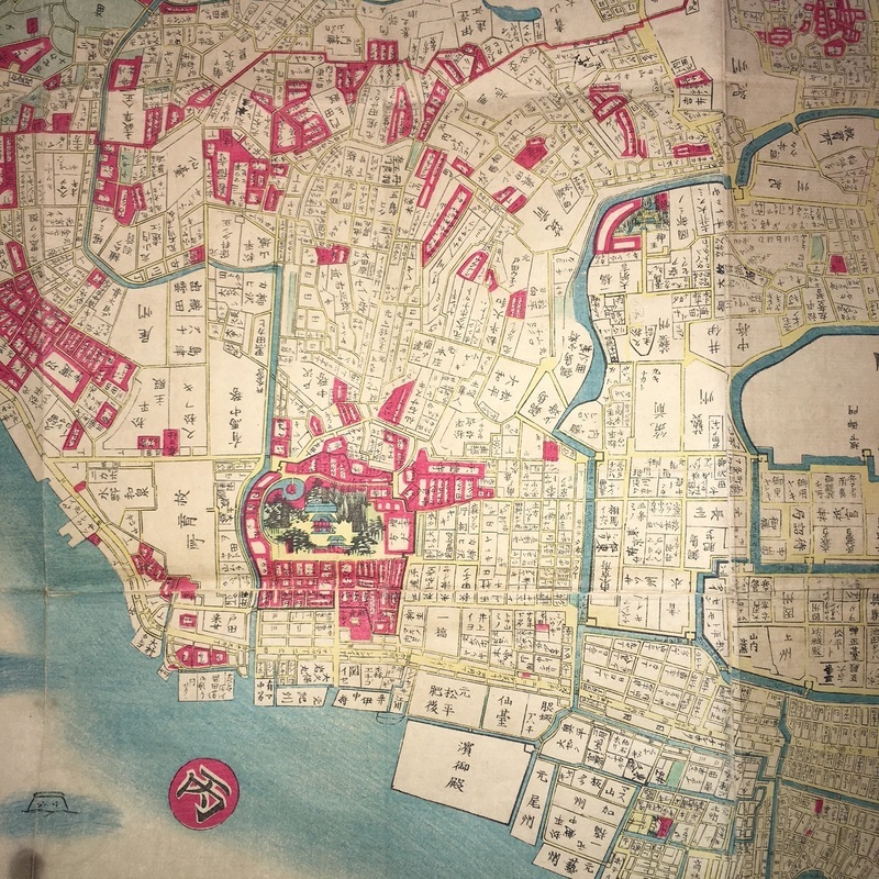 幕末屋 • 御江戸絵図 吉田屋文三郎 (地図・案内書 ) • 希少な本