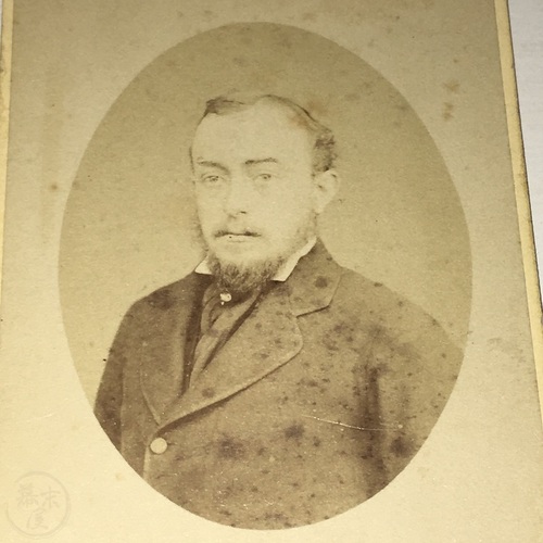 CDV Photo of Westerner in Japan Scarce image taken by Nakamura Masatomo