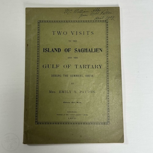 Two Visits to the Island of Saghalien and the Gulf of Tartary Scarce work by Mrs. Emily S. Patton