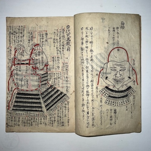 Manuscript Book of How to Wear Samurai Armour Fascinating, dated, hand-written work