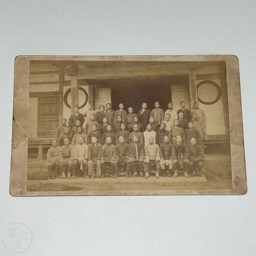 Cabinet Card Photo - Group of Chinese Men taken by Obata Ujinaga in Takasaki