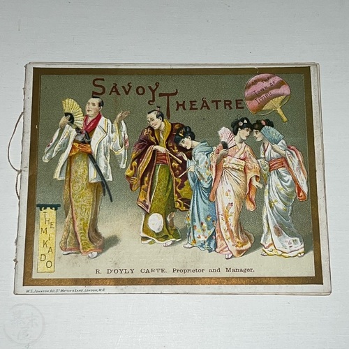 The Mikado Programme Savoy Theatre, London
