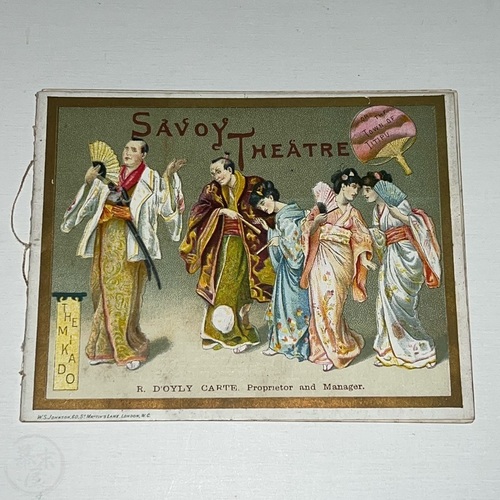 The Mikado Programme Savoy Theatre, London