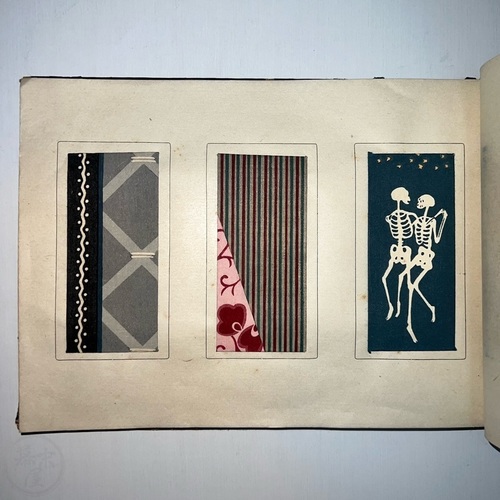 Collection of 270 Woodblock Printed Envelope Samples Shushu - Complete set of 3 volumes