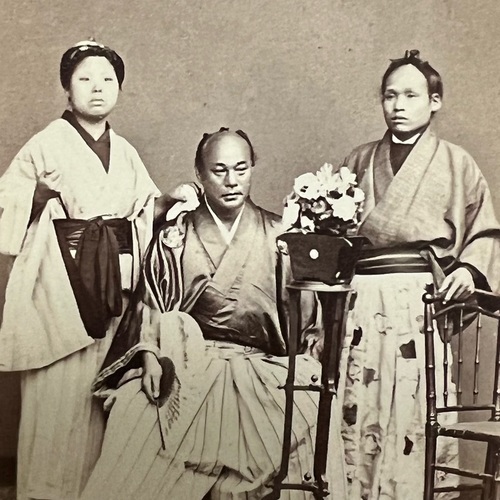名刺版写真　日本人の曲芸師 マルセイユ　ブリオン撮