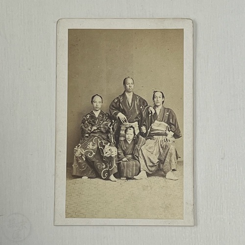 CDV of Japanese Acrobats in France taken by Camille Brion, Marseille