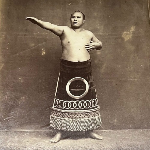 大形古写真　力士 ライムント・フォン・シュティルフリート撮
