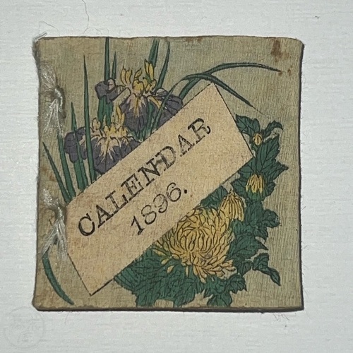 1896年　カレンダー アルミ、ビゲロー、ウオシュバーン社