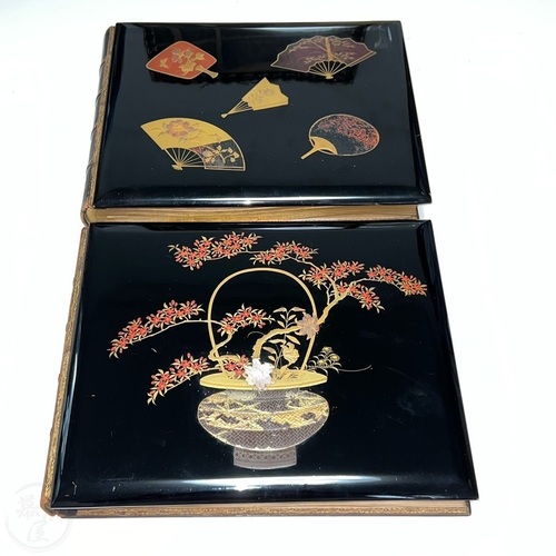 Two Japanese Photo Albums by Adolfo Farsari Impressive pair with a total of 110 photos