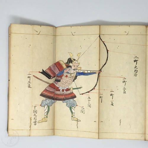 Fascinating handwritten manuscript on shooting Targets to hit on animals, samurai, insects, grass and even clouds!