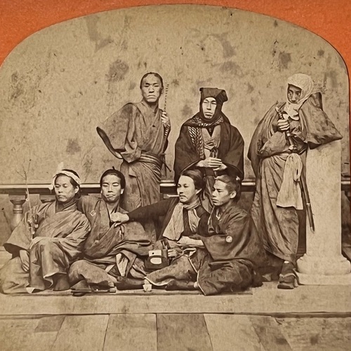 Stereoview Photo of Nagasaki Hospital Medical Doctors by Wilhelm Burger