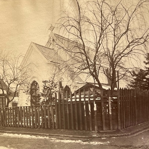 Large Format Photo of Yokohama Christ Church taken by Stillfried