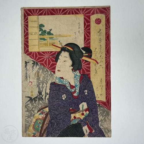国周画　東京三十六会席 　高砂街 万千 豊原国周画