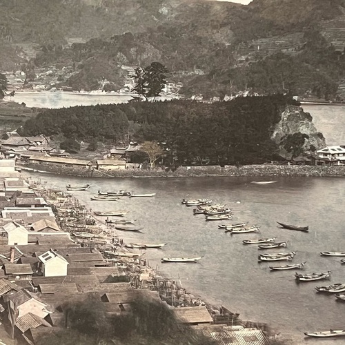 Large Format Photo of Mogi, Nagasaki Hand-coloured albumen print
