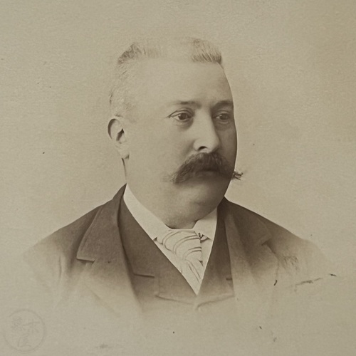 Cabinet Card of Louis Gouilloud taken by Adolfo Farsari in Yokohama