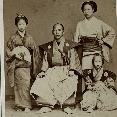 CDV of Japanese Acrobats in France taken in Marseille