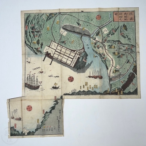 横浜明細図 横浜の最も古地図の一つ