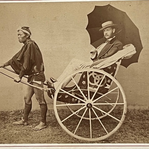 Cabinet Card Photo of John Bellows taken in Nagasaki
