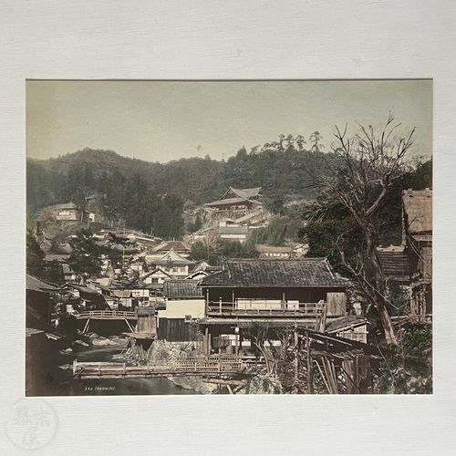 大形古写真　奈良　多武峯寺 手色鶏卵紙写真　臼井秀三郎