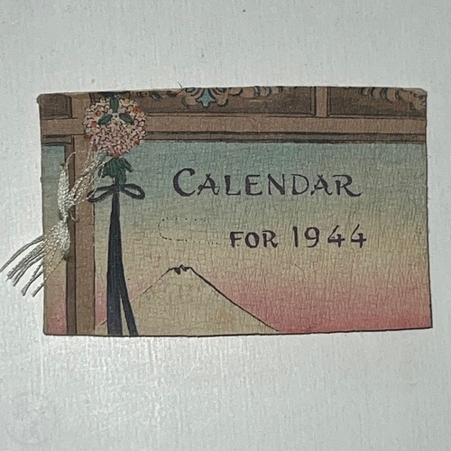 Calendar for 1944 Small, crepe paper work