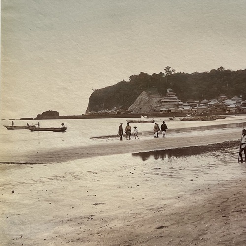 Large Format Photo of Enoshima Hand-coloured albumen print