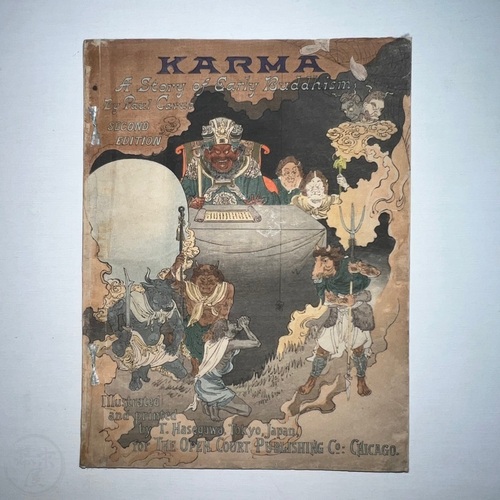 Karma - A Story of Early Buddhism by Paul Carus Very scarce plain paper edition