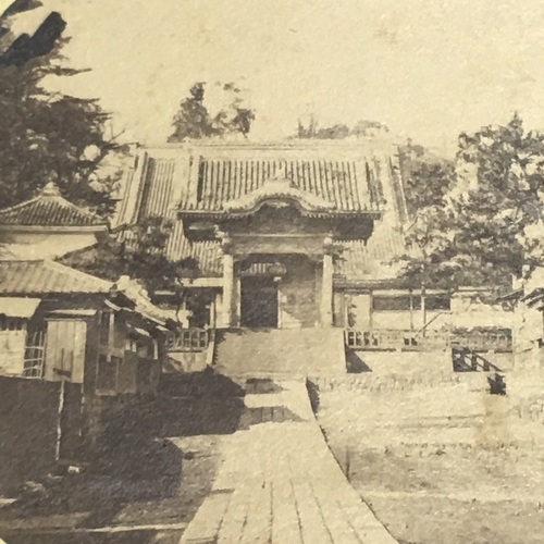 Stereo Photo of Zenpukuji - First location of US Legation in Tokyo  by Pierre Rossier