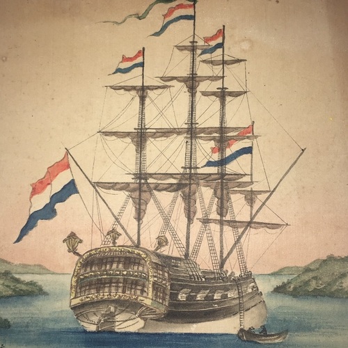 阿蘭陀船図 瓊水画？