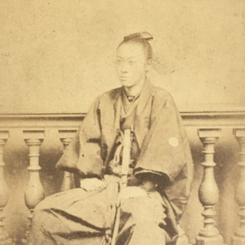 CDV of Shimazu Uzuhiko taken by Uchida Kuichi in Yokohama