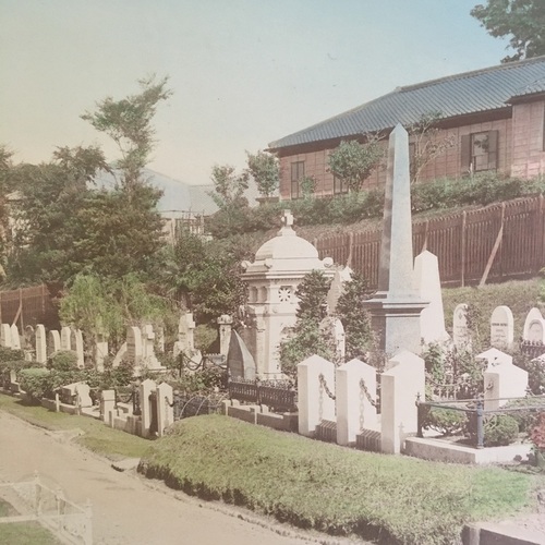 Large format photo of the Foreign Cemetery Yokohama 2 taken by Esaki Reiji