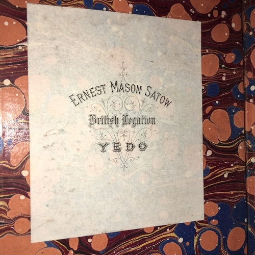 Considerations of Representative Government Copy of Ernest Mason Satow with his bookplate and signature
