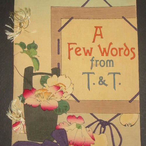 A Few Words from T & T Custom made crepe paper advertising book by Hasegawa
