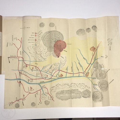 The Eruption of Bandai-San　- With a Coloured Plan Reprinted from the 'Japan Daily Mail'