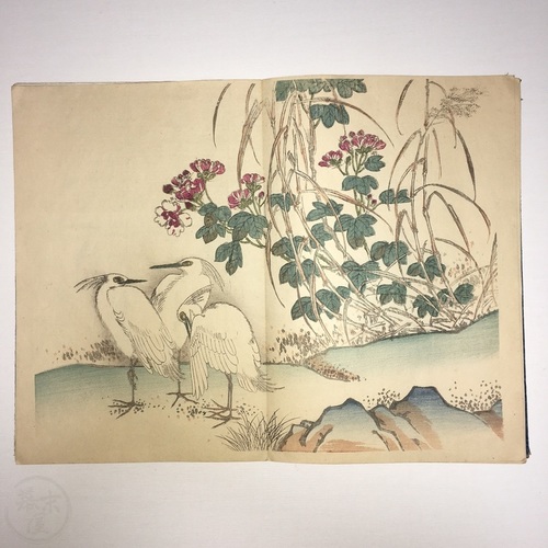 BAKUMATSUYA • Chikuto Kacho Gafu Woodblock printed birds & flowers by ...