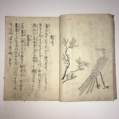 Manuscript of One Hundred Transmogrified Birds by Yamamoto Kisei