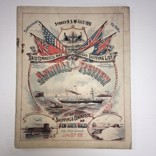 Supplement to the Daily Commercial News and Shipping List Annual Review With stamp of F. Kanematsu, Sydney